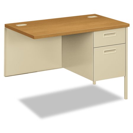 Hon Desk Return, 24 in D, 42" W, 29.5" H, Harvest/Putty, Metal HP3235R.C.L